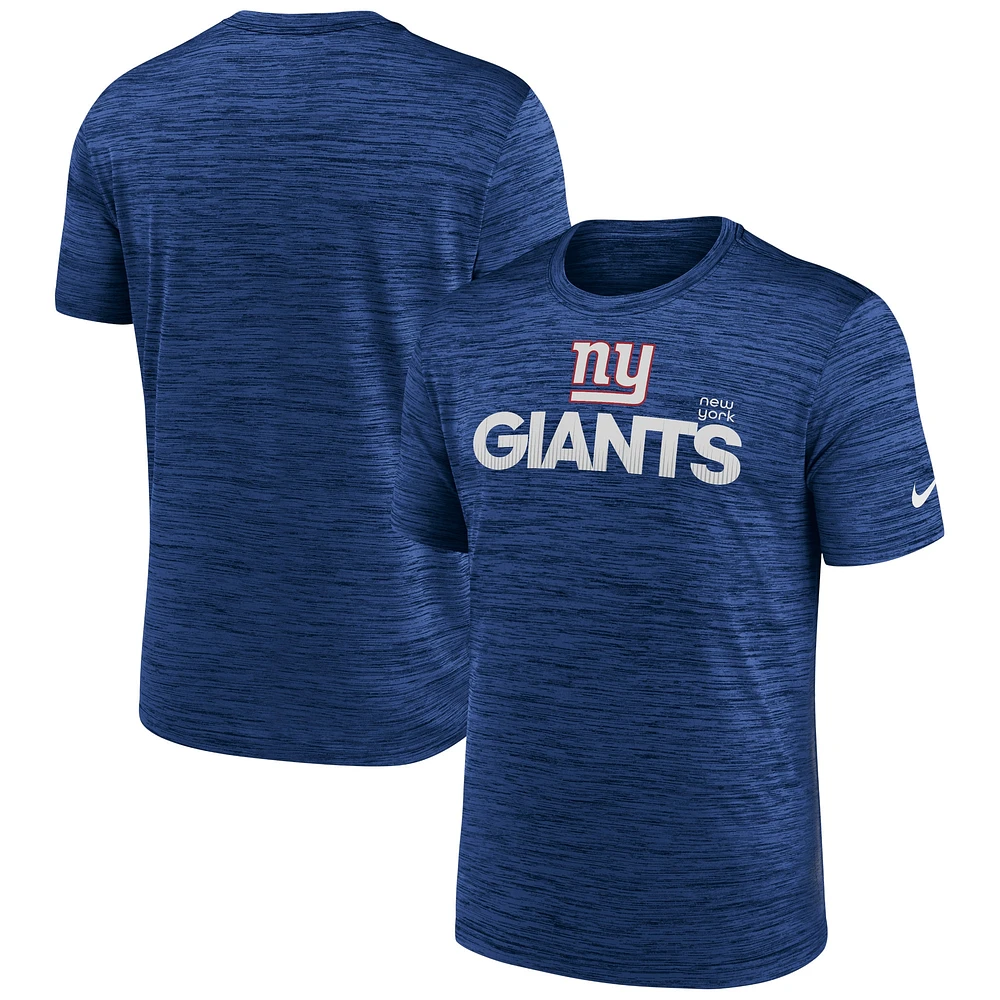 Men's Nike Royal New York Giants Blitz Velocity Modern Performance T-Shirt