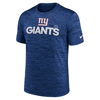 Men's Nike Royal New York Giants Blitz Velocity Modern Performance T-Shirt