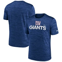 T-shirt Nike Royal New York Giants Blitz Velocity Modern Performance pour homme