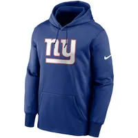 Men's Nike Royal New York Giants Fan Gear Primary Logo Performance Pullover Hoodie