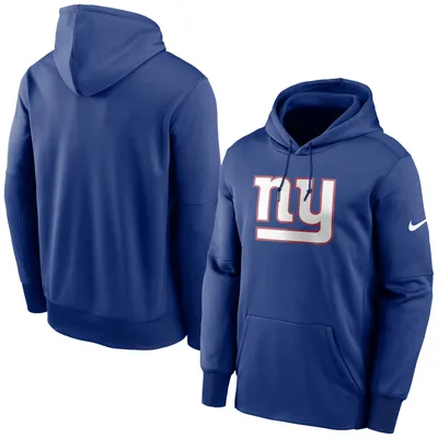 Men's Nike Royal New York Giants Fan Gear Primary Logo Performance Pullover Hoodie