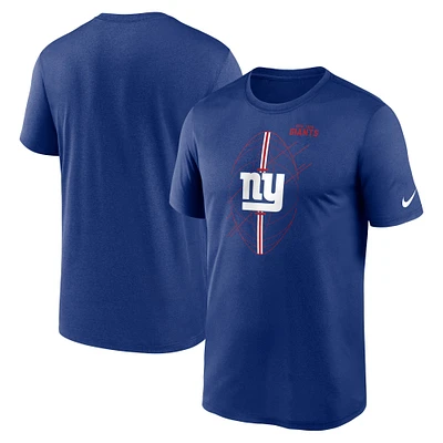 T-shirt de performance Nike Royal New York Giants Legend Icon pour homme