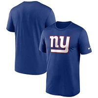 T-shirt Performance Nike Royal New York Giants Legend Logo pour homme