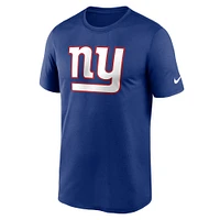 T-shirt Performance Nike Royal New York Giants Legend Logo pour homme