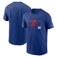 T-shirt essentiel local des Giants de New York Royal Nike pour homme