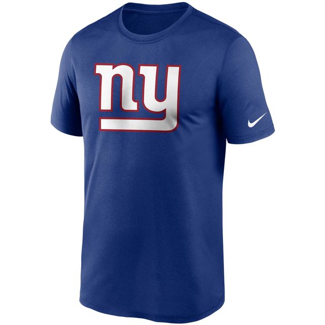 T-shirt Nike Royal New York Giants Logo Essential Legend Performance pour homme