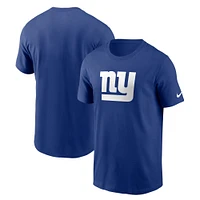 T-shirt avec logo principal Nike Royal New York Giants pour homme