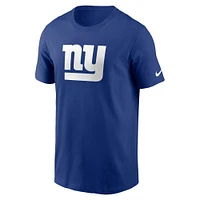 T-shirt avec logo principal Nike Royal New York Giants pour homme