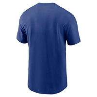 T-shirt avec logo principal Nike Royal New York Giants pour homme