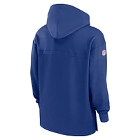 Men's Nike Royal New York Giants Sideline Jersey Performance Pullover Hoodie