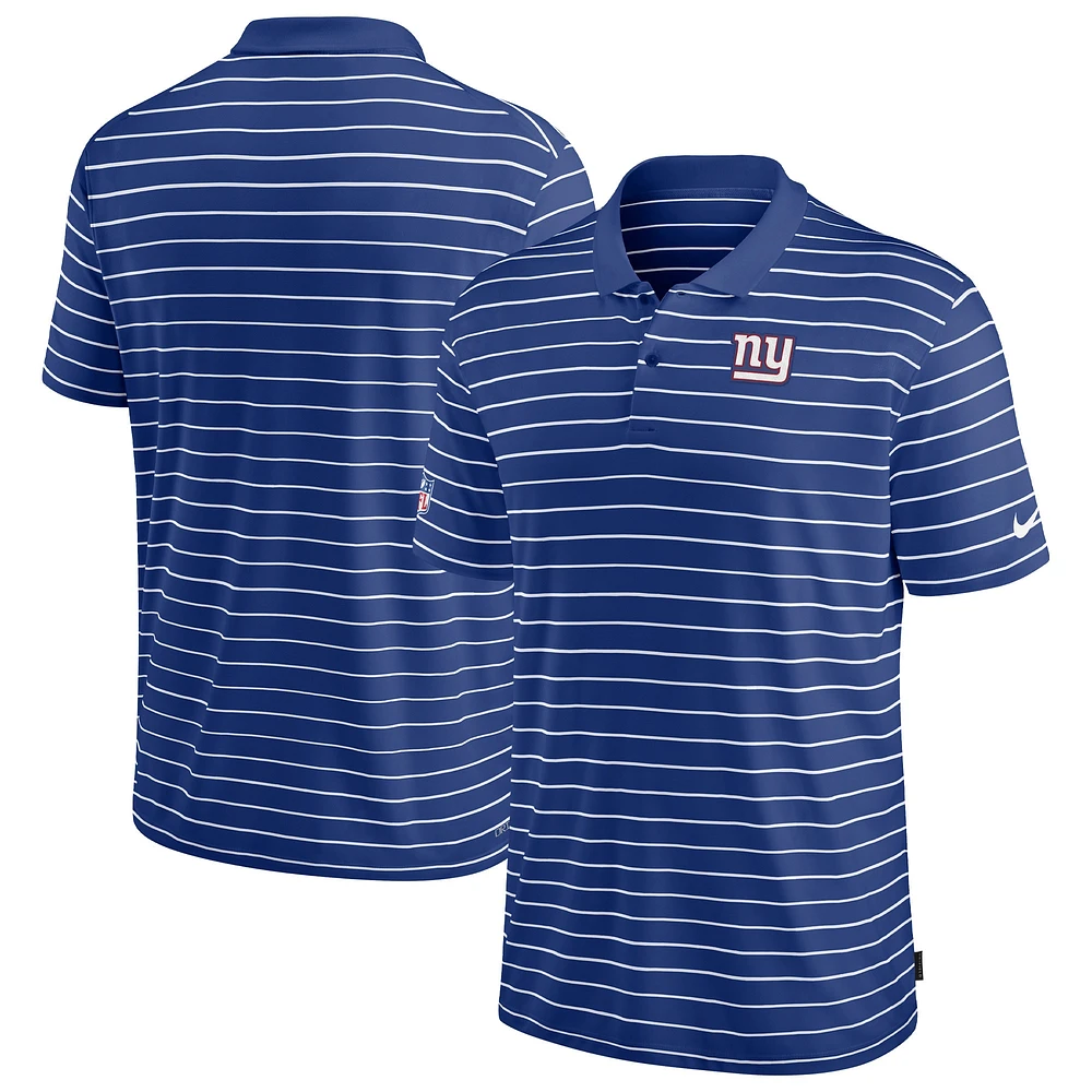 Polo Nike Royal New York Giants Sideline Lock Up Victory Performance pour homme