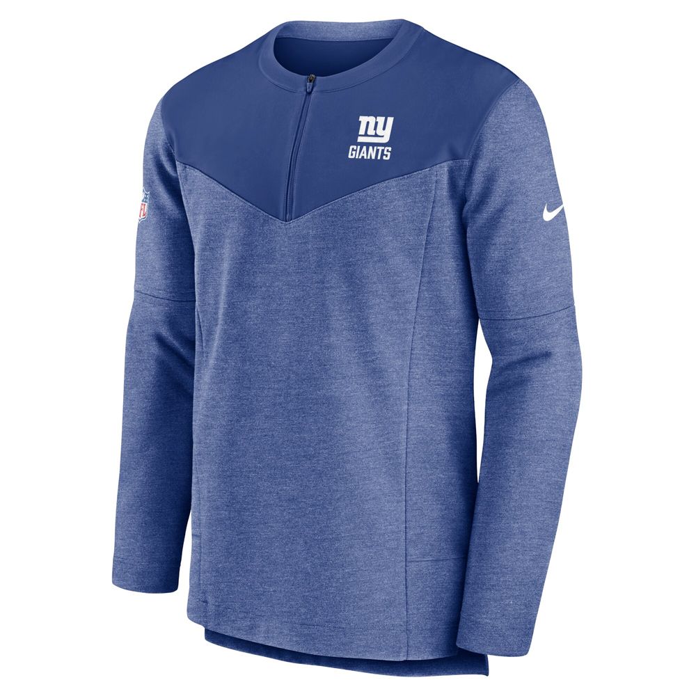 Men's Nike Royal New York Giants Sideline Lockup Performance Quarter-Zip Top