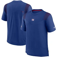 T-shirt Nike Royal New York Giants Sideline Player UV Performance pour homme