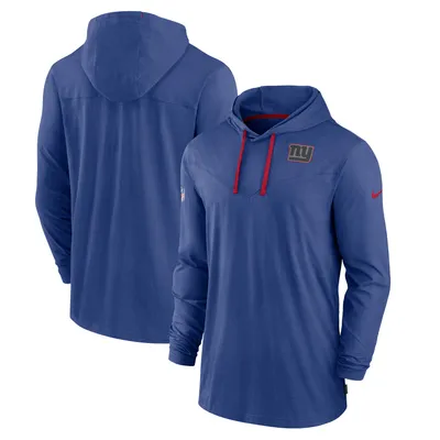 Buffalo Bills Sideline Nike Men's Dri-Fit NFL Long-Sleeve Hooded Top in Blue, Size: Small | 00MO4DA81-BVK