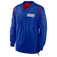 Men's Nike Royal New York Giants Sideline Team ID Reversible Pullover Windshirt