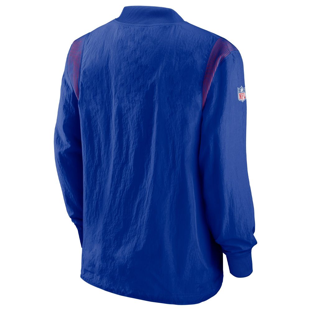 Men's Nike Royal New York Giants Sideline Team ID Reversible Pullover Windshirt