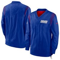 Men's Nike Royal New York Giants Sideline Team ID Reversible Pullover Windshirt