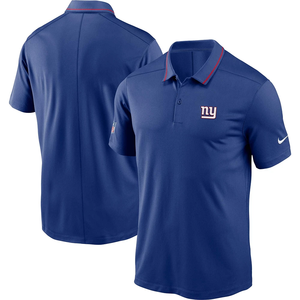 Men's Nike Royal New York Giants Sideline Victory Performance Polo