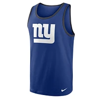 Men's Nike Royal New York Giants Tri-Blend Tank Top