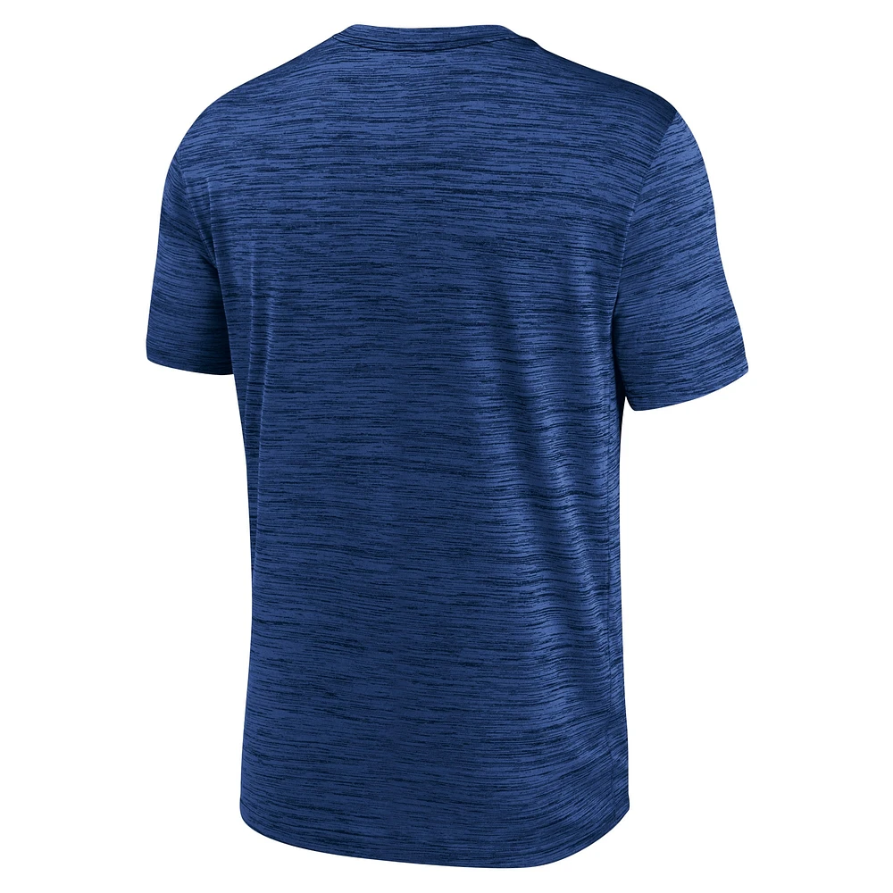 T-shirt Nike Royal New York Giants Velocity Performance pour homme