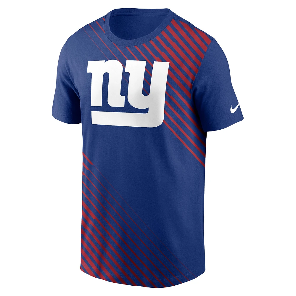 T-shirt Nike Royal New York Giants Yard Line Fashion Asbury pour homme