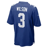 Men's Nike Russell Wilson Royal New York Giants Game Jersey
