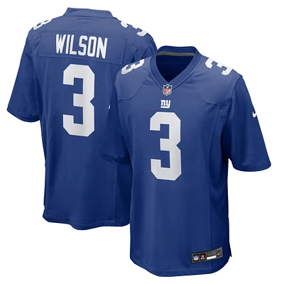 Men's Nike Russell Wilson Royal New York Giants Game Jersey