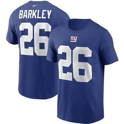 Men's Nike Saquon Barkley White Penn State Nittany Lions Name & Number T- Shirt