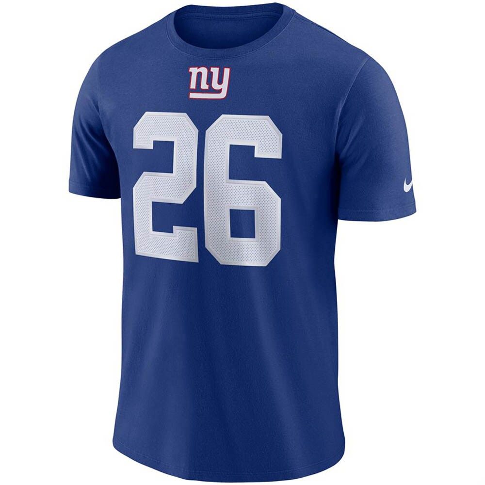 Youth Nike Saquon Barkley Royal New York Giants Player Name & Number T-Shirt