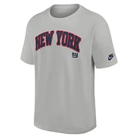 Men's Nike  Silver New York Giants Rewind Max90 Statement T-Shirt