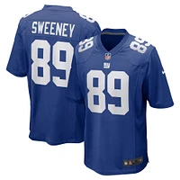 Maillot de match Nike Tommy Sweeney Royal New York Giants pour homme