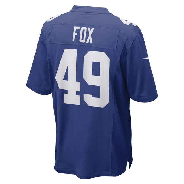 Maillot de joueur match Nike Tomon Fox Royal New York Giants pour homme