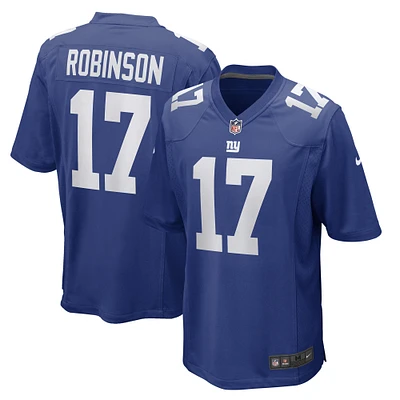 Men's Nike Wan'Dale Robinson Royal New York Giants Game Player Jersey