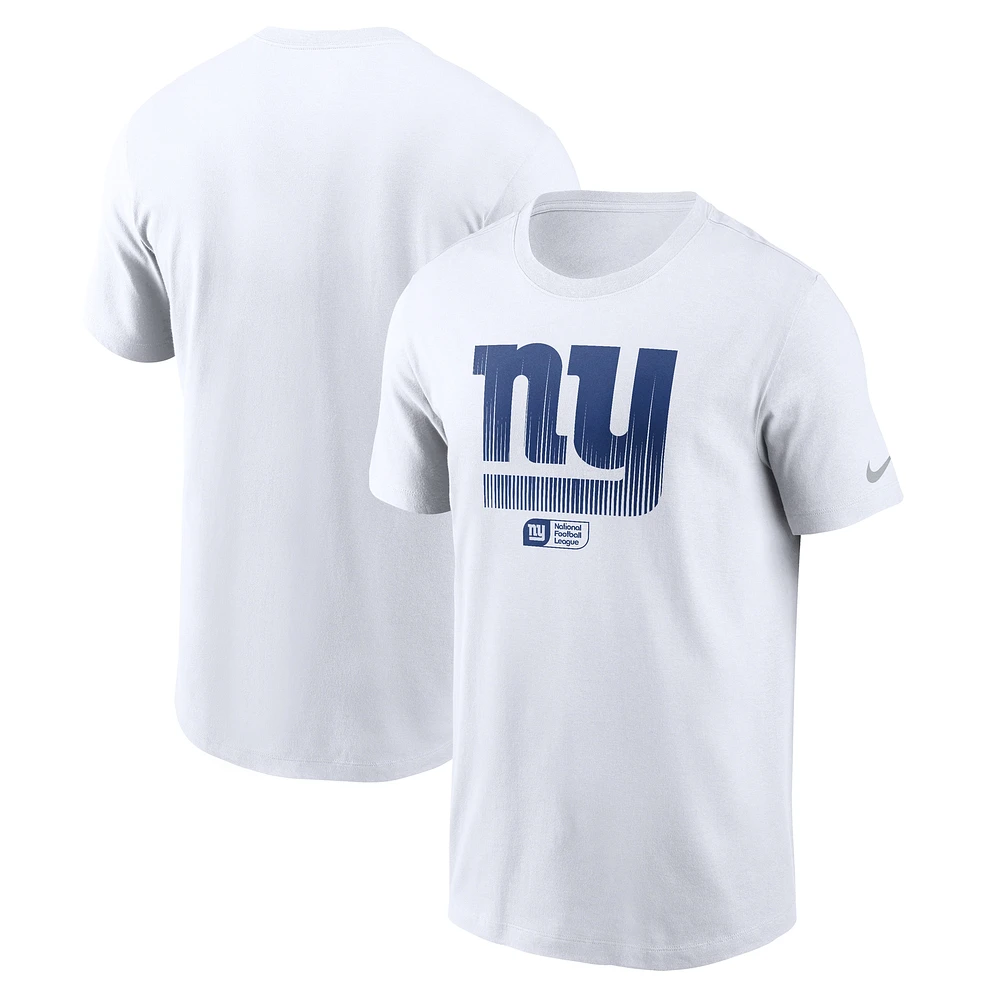 Men's Nike White New York Giants Faded Essential T-Shirt