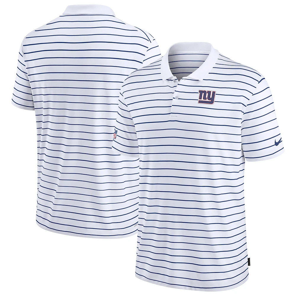 Polo de performance Nike pour hommes, blanc, New York Giants Sideline Lock Up Victory