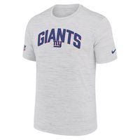 Men's Nike White New York Giants Sideline Velocity Athletic Stack Performance T-Shirt