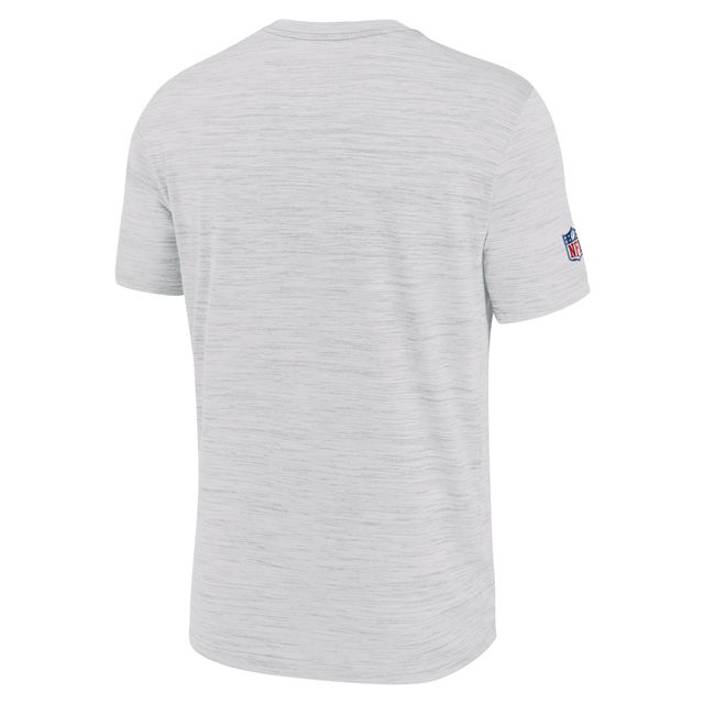 T-shirt Nike New York Giants Sideline Velocity Athletic Stack Performance pour homme - Blanc