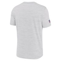 Men's Nike White New York Giants Sideline Velocity Athletic Stack Performance T-Shirt