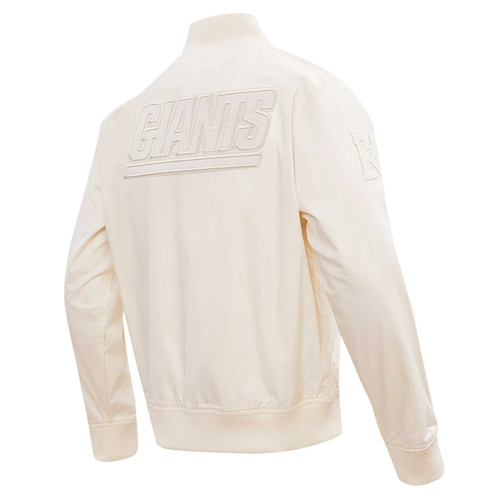 Men's Pro Standard Cream New York Giants Neutral Full-Zip Jacket