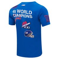 Men's Pro Standard Royal New York Giants Championship T-Shirt