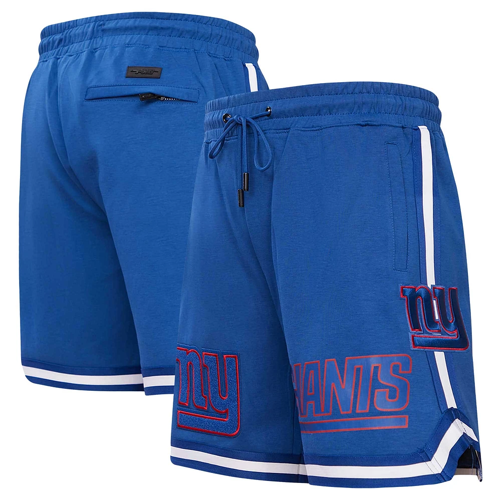 Short classique en chenille Pro Standard Royal New York Giants pour hommes