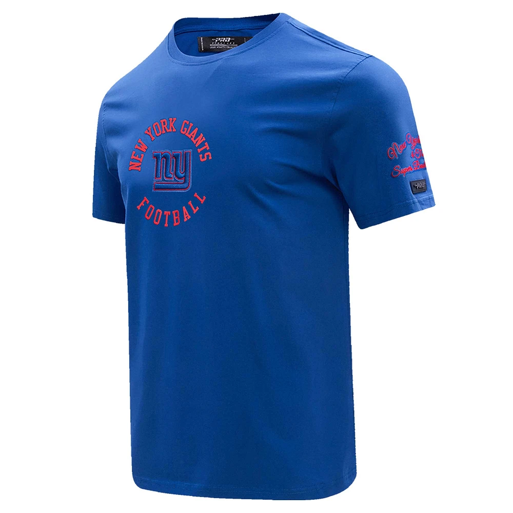 Men's Pro Standard Royal New York Giants Hybrid T-Shirt