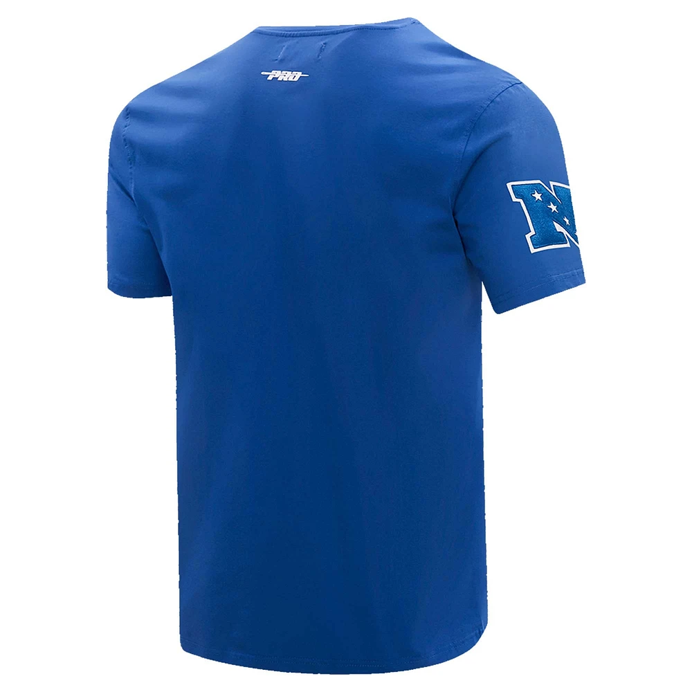 Men's Pro Standard Royal New York Giants Hybrid T-Shirt