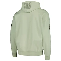 Men's Pro Standard Saquon Barkley Light Green New York Giants Player Name & Number Pullover Hoodie