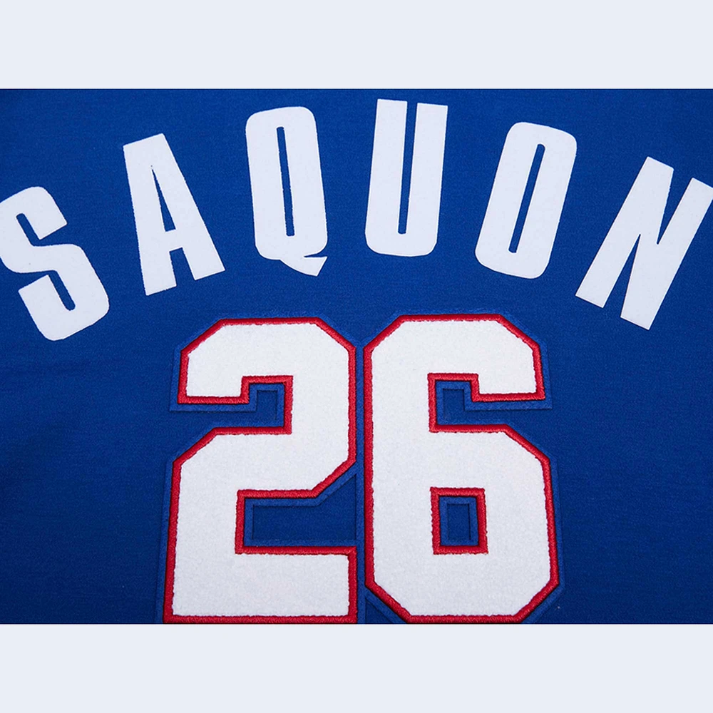 T-shirt à capuche avec nom et numéro de joueur Pro Standard Saquon Barkley Royal New York Giants pour hommes