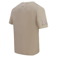 Men's Pro Standard Tan New York Giants Drop Shoulder T-Shirt