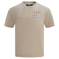 Men's Pro Standard Tan New York Giants Drop Shoulder T-Shirt