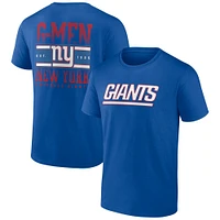 T-shirt à deux côtés pour homme Profile Royal New York Giants Big & Tall