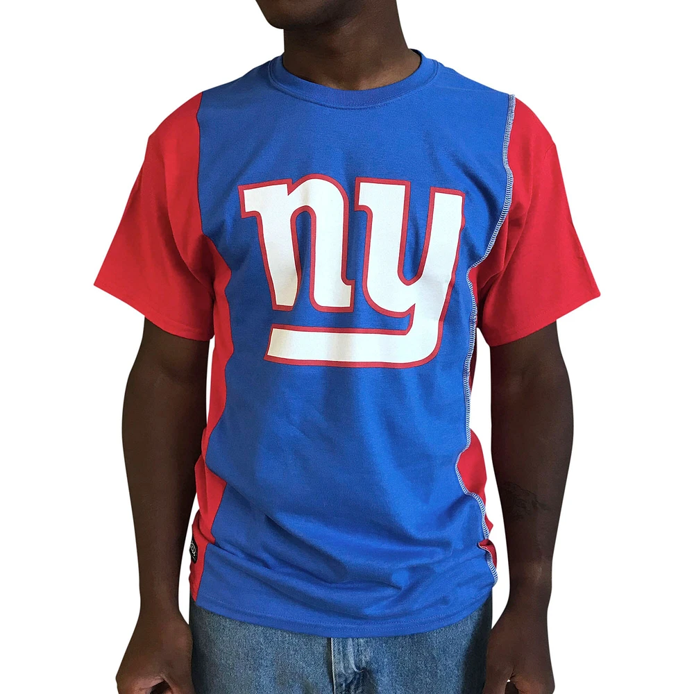 T-shirt Refried Vêtements Royal/Rouge pour hommes des Giants de New York