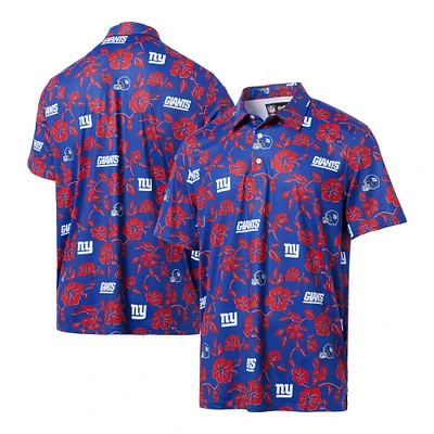 Polo de performance Reyn Spooner Royal New York Giants Pua pour homme